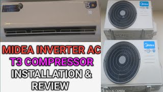 Midea AC installation  Midea inverter AC  best inverter pakistan  Midea 15 ton MSAG 18HRFN [upl. by Enialahs513]