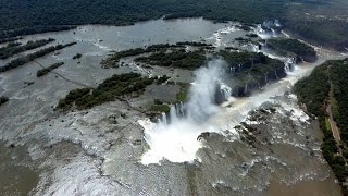 Brazil Iguazu Falls  Helicopter Tour [upl. by Weathers]