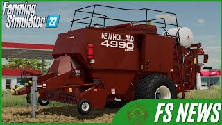 FS NEWS  Hesston 4900 Tom Pemberton Farm Plus More  Farming Simulator 22 [upl. by Uta]