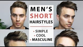 Men’s Short Hairstyles 2017  SIMPLE COOL amp MASCULINE [upl. by Siana]