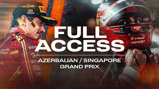 SF Full Access  2024 Singapore and Azerbaijan GP  Double header on the streets [upl. by Lovato]