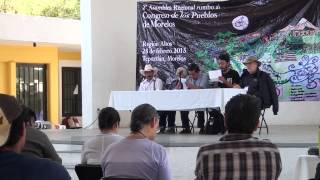 Ecos de la segunda asamblea regional rumbo al Congreso de los Pueblos de Morelos [upl. by Ahsemac]