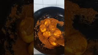 Fried Boiled Egg Curry  Simple Recipe eggrecipe eggcurry [upl. by Erdnaed]