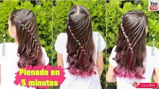 💕 PEINADO FÁCIL EN 5 MINUTOS • Easy 5 MINUTE Hairstyle  Wilvita 💕 [upl. by Dami]