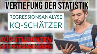 Vertiefung Statistik  Regressionsanalyse KQ Schätzer α β σ²  Fernuni Hagen [upl. by Urbani995]