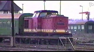 Eisenbahn Deutsche Reichsbahn 1991  Aufnahmen aus Nordhausen [upl. by Yacano]