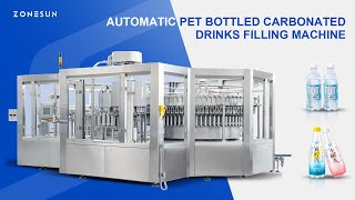 ZONESUN Automatic PET Bottled Carbonated Drinks Filling Machine [upl. by Delsman]