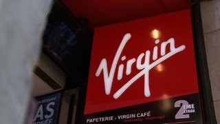 Virgin Megastore vai à falência na França [upl. by Alderson]