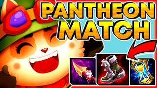 TEEMO vs PANTHEON TOP BUILD  COUNTER PANTHEON TOP PICK teemo leagueoflegends 386 lol [upl. by Colinson897]