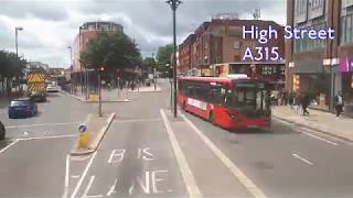 FULL ROUTE VISUAL  London Bus Route 237 White City – Hounslow Heath  VW1045 LK10BXO [upl. by Agace]