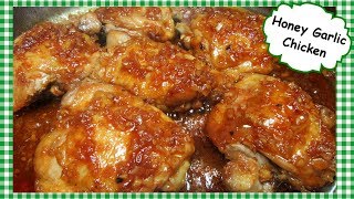 Honey Garlic Glazed Chicken Thighs  Cooking Chicken on Stove Top [upl. by Celin753]