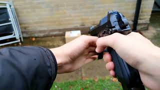 M93R  shooting full auto  with nuprol 40 black gas [upl. by Francklyn]