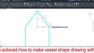 VESSEL SHAPE DIAGRAM IN AUTOCAD WITH ALL DIMENSION AND COORDINATES [upl. by Yhtur250]