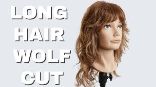 WOLF CUT TUTORIAL FOR LONG HAIR [upl. by Merdith]