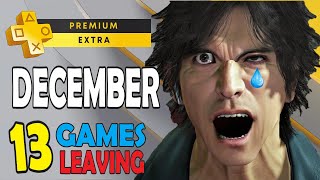 PS Plus Extra amp Premium Games December 2024  13 Games Are Leaving  Platinum Difficulty amp Time [upl. by Artur494]