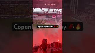 FCK BRØNDBY DERBY 🧨  Half time pyro show by FC Copenhagen fans against Brøndby IF [upl. by Okemak]