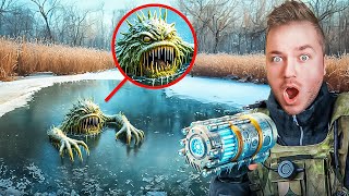 WE FROZE THE POND MONSTER POND MONSTER FREEZING DEVICE [upl. by Yvon]