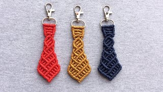 Corbata macramé llavero tie keychain [upl. by Ekim]