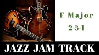 251 Jazz Backing Jam Track  F Major  Medium Swing [upl. by Aihsemaj105]