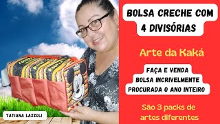 Bolsa Creche com 4 divisórias [upl. by Arretnahs338]