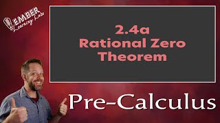 24a Rational Zeros Theorem  PreCalculus  Ember Learning Labs [upl. by Dobrinsky]