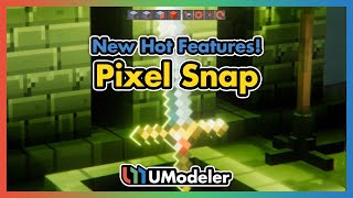 3D Modeling in Unity  UModeler Hot New Features  Pixel Snap [upl. by Thorsten358]