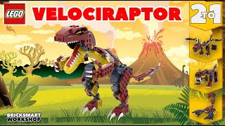 Velociraptor MOC LEGO 31102 Alternate Digital Build [upl. by Neetsirhc]