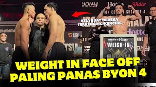 PECAH🔥Weight in amp Face Off Byon Combat Showbiz 4  Indonesia vs Malaysia Kkungke vs Putra Rusuh [upl. by Adlev]