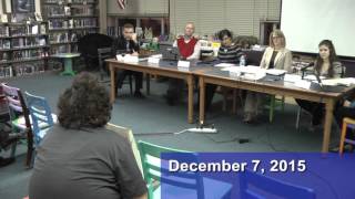 GRANBY MA School Committee Meeting 120715 [upl. by Neala]