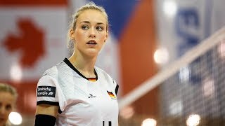 Top 10 Powerful Volleyball Spikes by Louisa Lippman  EUROVOLLEY 2017 Womens [upl. by Velda384]