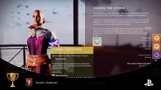 Destiny 2  Zavalas Lieutenant Trophy PS5 [upl. by Anatnas693]