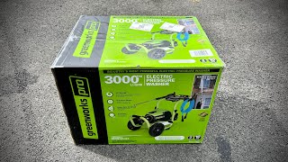 Unboxing amp Review Greenworks Pro 3000psi Electric Pressure Washer [upl. by Seroled837]