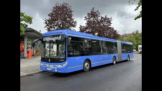 Original Video Münchner Verkehrsgesellschaft MVG Bus Route 63 Forstenrieder Allee→Rotkreuzplatz [upl. by Leizar]