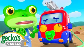 Firefighter Training  Geckos Garage  Cartoons For Kids  Toddler Fun Learning [upl. by Ardnayek]