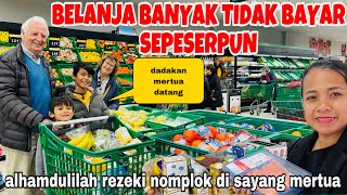 BELANJA BANYAK TIDAK BAYAR SEPESERPUN ALHAMDULILAH REZEKI NOMPLOK DI SAYANG MERTUA [upl. by Montagna]