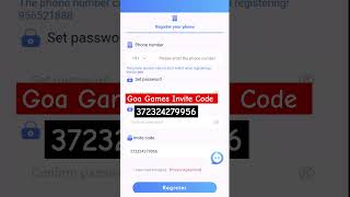 goa games invite code  goa games app invite code  goa games referral code [upl. by Ettesyl]