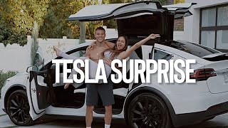 HE SURPRISED ME WITH A TESLA X [upl. by Morrison]