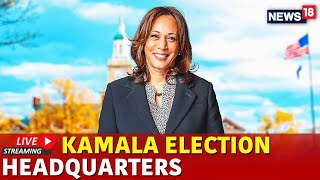 LIVE  US Elections 2024 Latest News  Kamala Harris Watch Party LIVE  Trump Vs Harris  N18G [upl. by Wilhelmina]