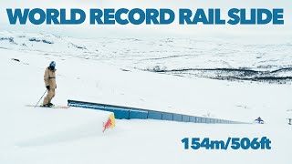 154m World Record Rail Slide POV  Jesper Tjäder [upl. by Atiugal686]