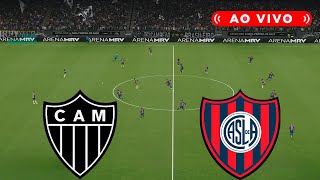 AO VIVO ATLÉTICO MINEIRO X SAN LORENZO  AO VIVO COM IMAGENS DA LIBERTADORES  ASSISTA AGORA  PES [upl. by Aniretake]