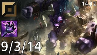 Alistar Top vs Riven  EUW Diamond  Patch 1412 [upl. by Pascal773]