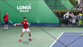 Novak Djokovic practices with Alexander Zverev for ATP Masters 1000 Shanghai Open in China… [upl. by Ahsina171]