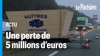 Huîtres contaminées  des ostréiculteurs dArcachon bloquent une autoroute pour réclamer de laide [upl. by Russo]