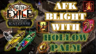 POE 325 1 DIV Build  AFK 1 Button Blight T16  Hollow Palm Never felt better [upl. by Uri]