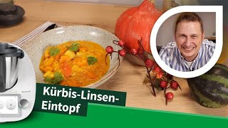 Linseneintopf aufgepeppt mit Kürbis  Thermomix ® Kochrezept [upl. by Chien]