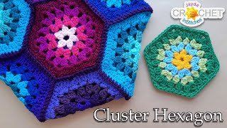 Granny Cluster Hexagon Motif  Crochet Pattern amp Tutorial [upl. by Arun180]