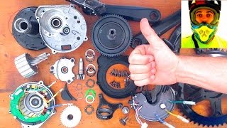 Bafang 8fun from parts to complete BBS02 in 32 seconds timelapse service  repair [upl. by Cirdes]