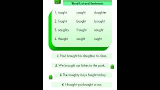 ESL Phonics Lesson aught  ought [upl. by Armalla411]