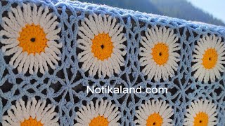 CROCHET EASY Crochet Granny Square Motif 4 How to join motifs [upl. by Hakceber893]