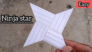 How to make a paper Ninja Star  Origami  Paper Ninja Star  Paper ka ninja star kaise banaen [upl. by Urbanna696]